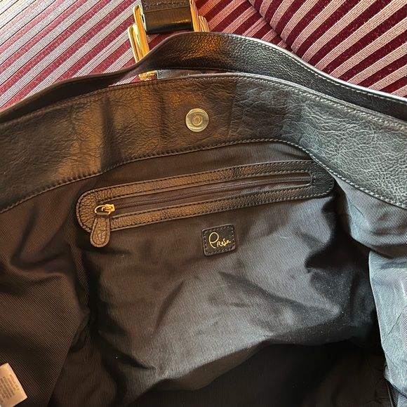 New, vintage, NWOT, PRESA large leather black bag - Picture 13 of 16